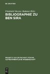 Bibliographie zu Ben Sira