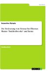 Die Bedeutung von Heimat bei Thomas Manns 