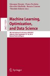 Machine Learning, Optimization, and Data Science