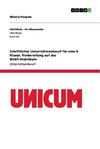 Schriftlicher Unterrichtsentwurf für eine 9. Klasse. Vorbereitung auf das BOGY-Praktikum