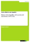 Balance historiográfico de la novela del narcotráfico 1976-1993