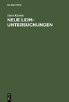 Neue Leim-Untersuchungen