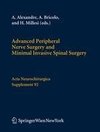 Advanced Peripheral Nerve Surgery and Minimal Invasive Spinal Surgery