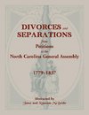 Divorces and Separations from Petitions to the North Carolina General Assembly, 1779-1837