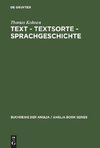 Text - Textsorte - Sprachgeschichte