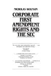 Corporate First Amendment Rights and the SEC