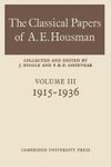 The Classical Papers of A. E. Housman