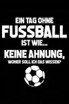 Tag Ohne Fußball? Unmöglich!: Notizbuch / Notizheft Für Fußball-Fan Fußballspieler-In Fußballer-In Fussball-Fan A5 (6x9in) Dotted Punktraster