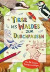 Tiere des Waldes zum Durchpausen