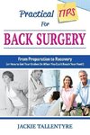 Practical Tips for Back Surgery