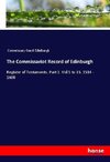 The Commissariot Record of Edinburgh