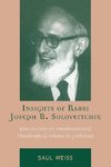 INSIGHTS OF RABBI JOSEPH B SO PB