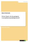 Private Equity als das geeignete Unternehmensnachfolgemodell?