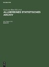 Allgemeines Statistisches Archiv, Band 33, Allgemeines Statistisches Archiv Band 33