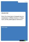 From Neoclassicism to Romanticism. An examination of Philip Freneau's writing style and his philosophical influences