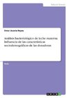 Análisis bacteriológico de leche materna. Influencia de las características sociodemográficas de las donadoras