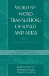 Word-By-Word Translations of Songs and Arias, Part I