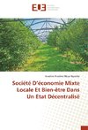 Société D'économie Mixte Locale Et Bien-être Dans Un Etat Décentralisé