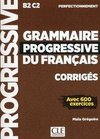 Grammaire progressive du français. Niveau perfectionnement. Corrigés