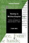 Bex, T: Variety in Written English