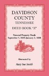 Davidson County, Tennessee, Deed Book Z