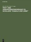 Text- und Variantenkonkordanz zu Schillers 