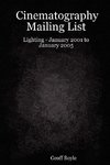 Cinematography Mailing List - Lighting - January 2001 to January 2005