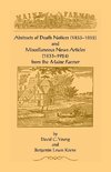 Abstracts of Death Notices (1833-1852) and Miscellaneous News Items from the Maine Farmer (1833-1924)