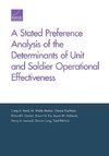 A Stated Preference Analysis of the Determinants of Unit and Soldier Operational Effectiveness