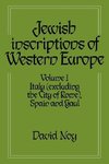 Jewish Inscriptions of Western Europe