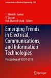 Emerging Trends in Electrical, Communications, and Information Technologies