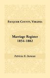 Fauquier County, Virginia, Marriage Register, 1854-1882