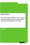 Untersuchung des Effektes einer variablen Elektrodenkraft auf die Schweißqualität beim Widerstandspunktschweißen