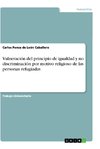 Vulneración del principio de igualdad y no discriminación por motivo religioso de las personas refugiadas