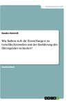 Wie haben sich die Einstellungen zu Geschlechterrollen mit der Einführung des Elterngeldes verändert?