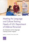 Meeting the Language and Culture Training Needs of U.S. Department of Defense Personnel