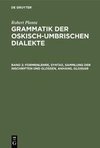 Formenlehre, Syntax, Sammlung der Inschriften und Glossen, Anhang, Glossar