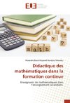 Didactique des mathématiques dans la formation continue