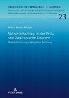 Satzverarbeitung in der Erst- und Zweitsprache Deutsch