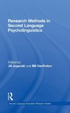 Research Methods in Second Language Psycholinguistics