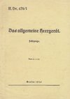 H.Dv. 476/1 Das allgemeine Heergerät - Fahrzeuge - Vom 22.5.1936