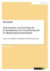 Zweckanalyse zum Vorschlag der EU-Kommission zur Überarbeitung der EU-Marktmissbrauchsrichtlinie