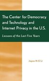 Center for Democracy and Technology and Internet Privacy in the U.S.