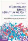 International and European Disability Law and Policy