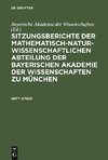 Sitzungsberichte der Mathematisch-Naturwissenschaftlichen Abteilung der Bayerischen Akademie der Wissenschaften zu München, Heft 3/1929, Sitzungsberichte der Mathematisch-Naturwissenschaftlichen Abteilung der Bayerischen Akademie der Wissenschaften zu München Heft 3/1929