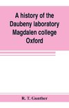 A history of the Daubeny laboratory, Magdalen college, Oxford. To which is appended a list of the writings of Dr. Daubeny, and a register of names of persons who have attended the chemical lectures of Dr. Daubeny from 1822 to 1867, as well as of those who