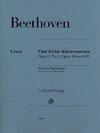 Fünf leichte Klaviersonaten op. 2 Nr. 1, op. 14 und op. 49