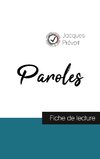 Paroles de Jacques Prévert (fiche de lecture et analyse complète de l'oeuvre)