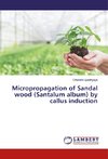 Micropropagation of Sandal wood (Santalum album) by callus induction