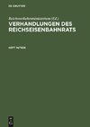 Verhandlungen des Reichseisenbahnrats, Heft 14/1926, Verhandlungen des Reichseisenbahnrats Heft 14/1926